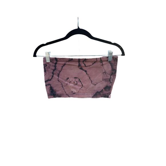 Tie Dye Tube Top | Women’s Shirt | Geode Tie - Reverse Dye | Upcycled Fashion - Picture 1 of 2